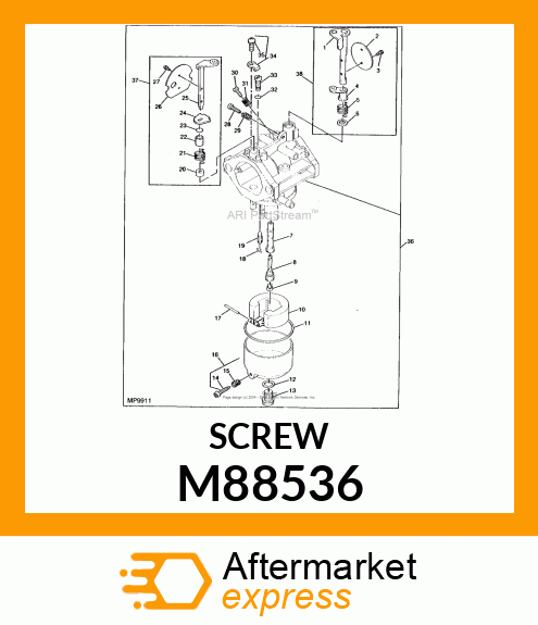 SCREW, SHAFT LENGTH 5 MM M88536