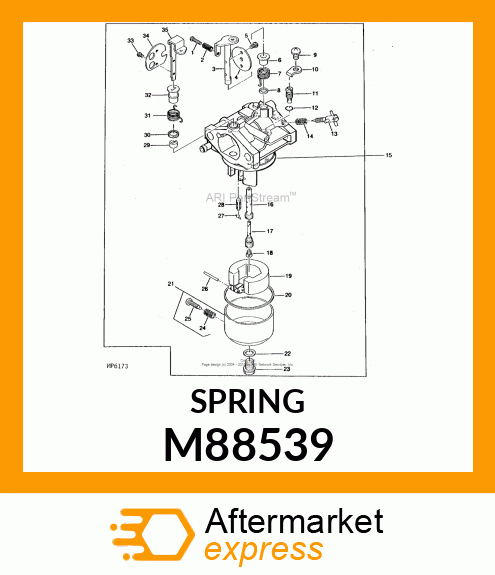 Spare part M88539 + Spring