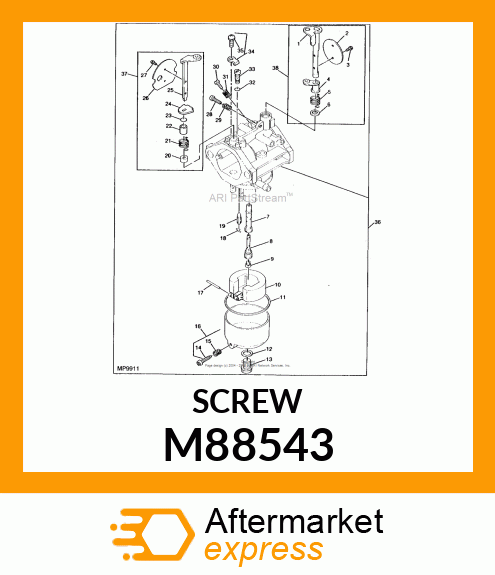 SCREW, DRAIN M88543