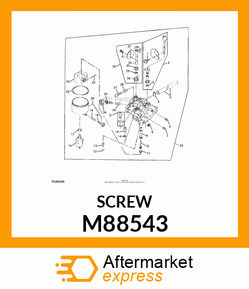 SCREW, DRAIN M88543