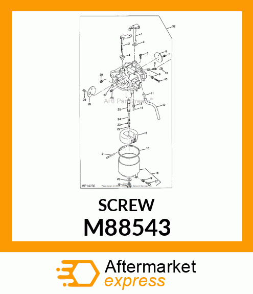 SCREW, DRAIN M88543