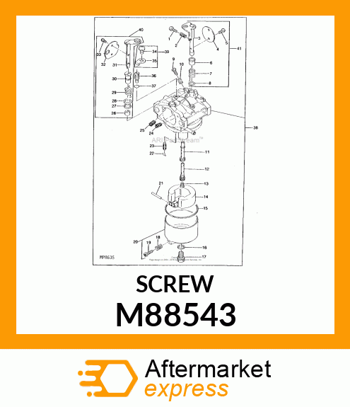 SCREW, DRAIN M88543