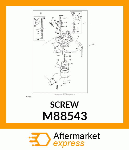 SCREW, DRAIN M88543