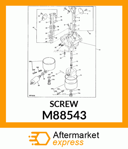 SCREW, DRAIN M88543