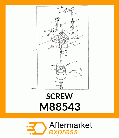 SCREW, DRAIN M88543