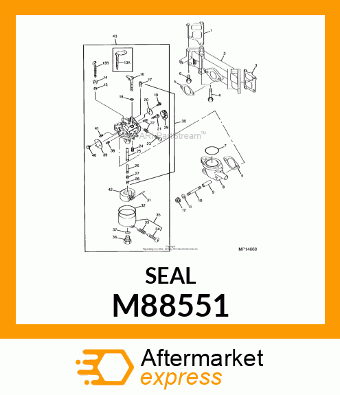 SEAL (MATERIAL = FELT) M88551