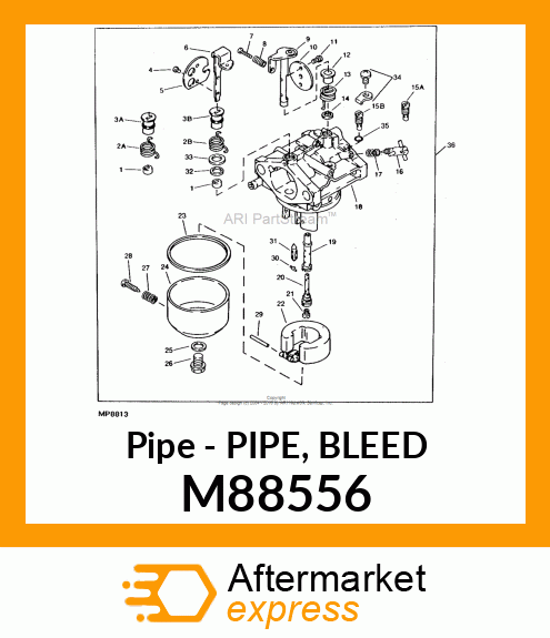 Pipe - PIPE, BLEED M88556