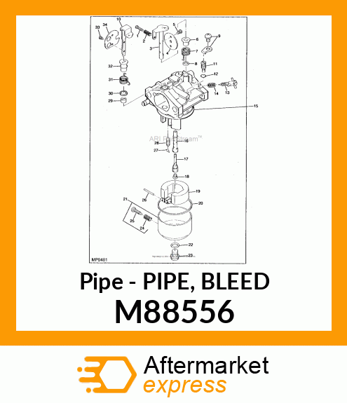 Pipe - PIPE, BLEED M88556