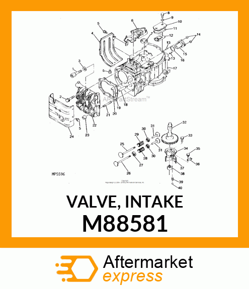 VALVE, INTAKE M88581