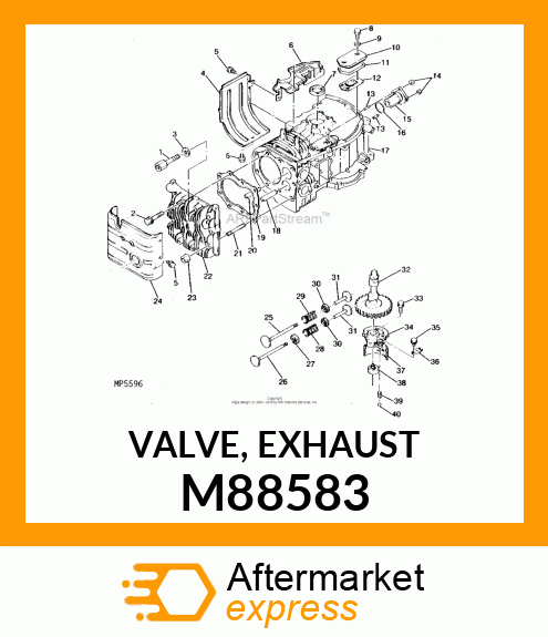 VALVE, EXHAUST M88583