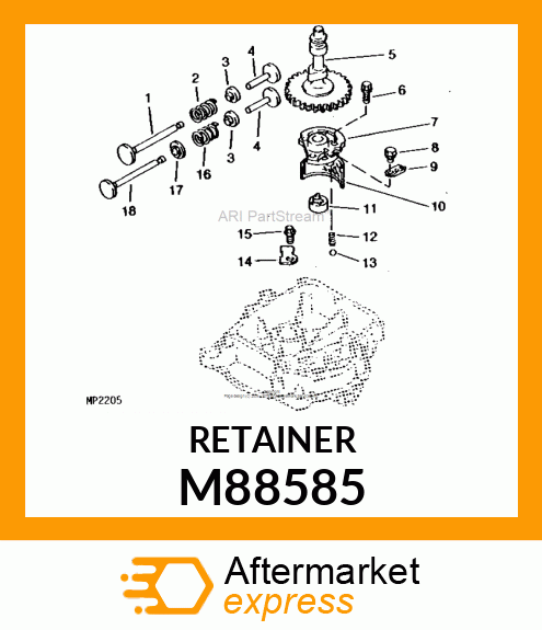 RETAINER, SPRING M88585