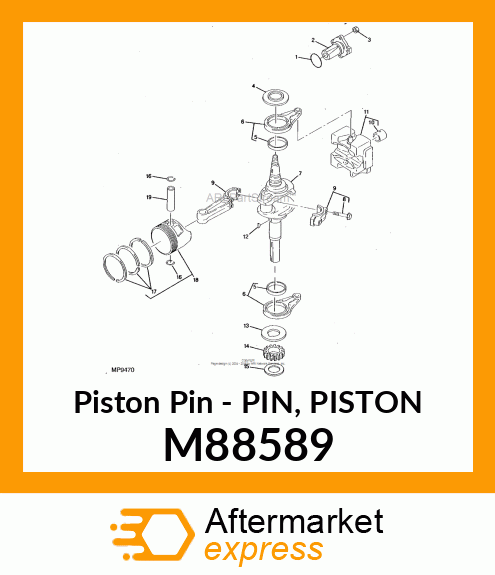 Pin Piston M88589