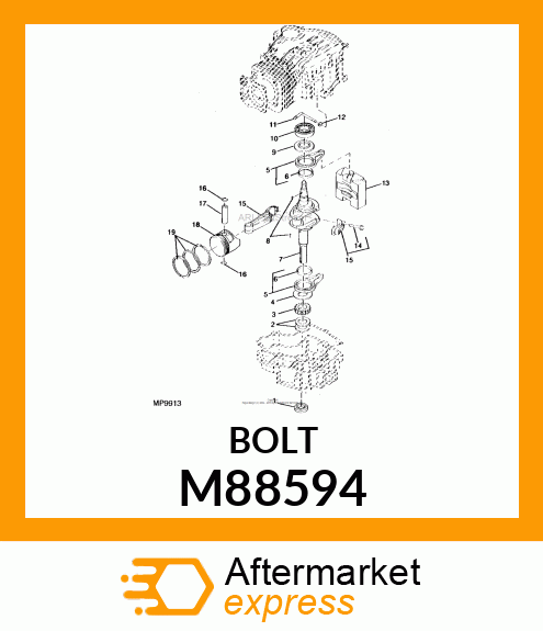 Bolt - BOLT, CONNECTING ROD M88594