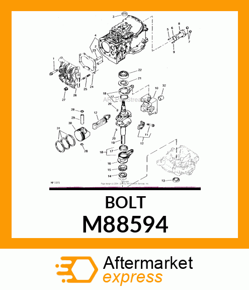 Bolt - BOLT, CONNECTING ROD M88594