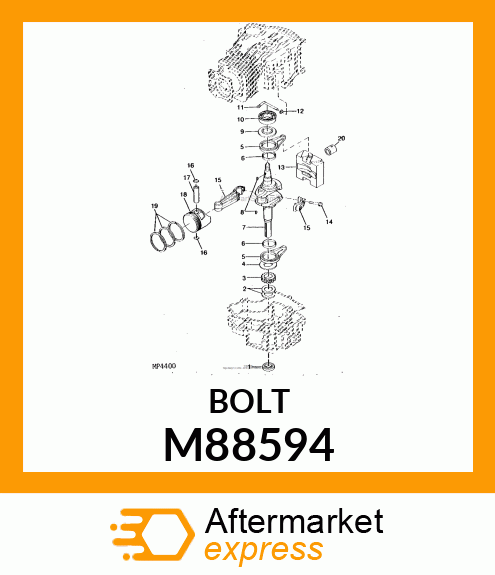 Bolt - BOLT, CONNECTING ROD M88594