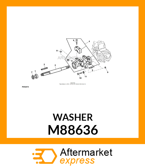 WASHER, SUPPORT M88636