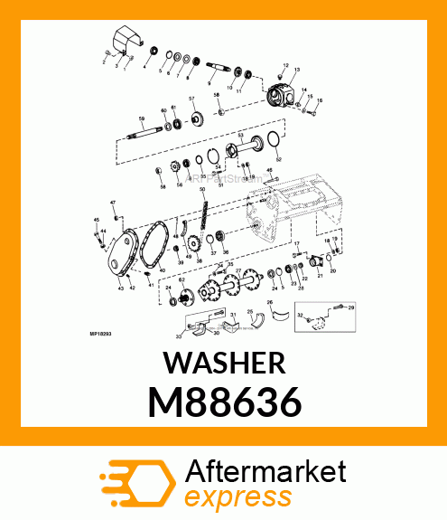 WASHER, SUPPORT M88636