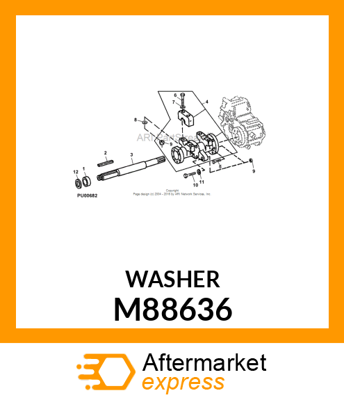 WASHER, SUPPORT M88636