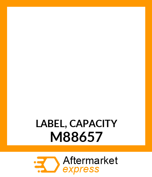 LABEL, CAPACITY M88657