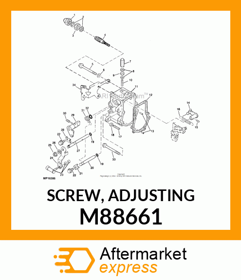 SCREW, ADJUSTING M88661