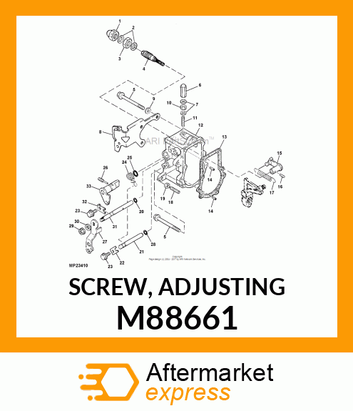 SCREW, ADJUSTING M88661