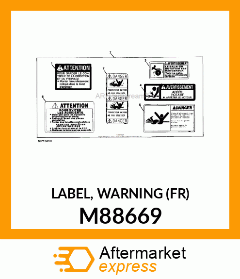 LABEL, WARNING (FR) M88669