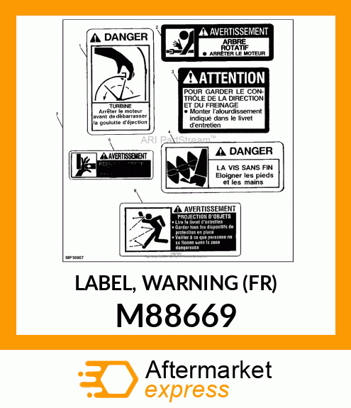 LABEL, WARNING (FR) M88669