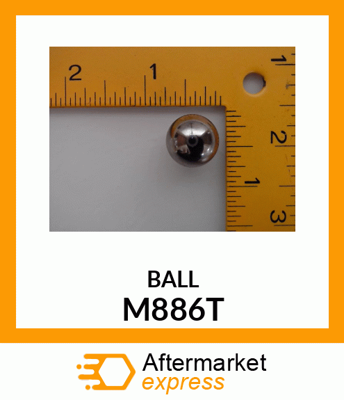 BALL, STEEL M886T