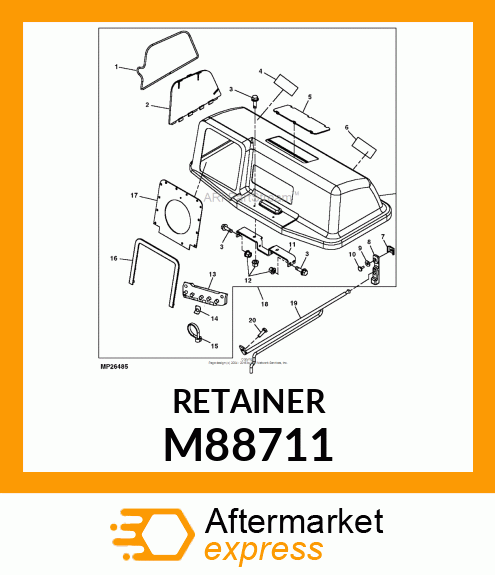 RETAINER M88711