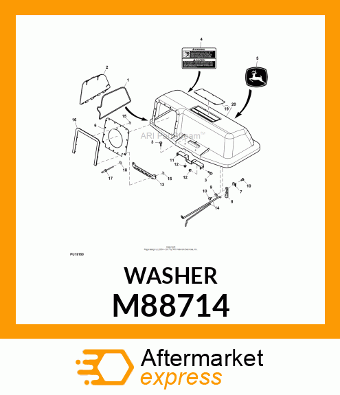 NUT, PUSH LOCK M88714