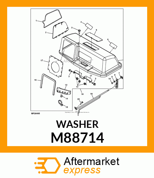 NUT, PUSH LOCK M88714