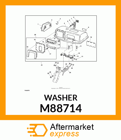 NUT, PUSH LOCK M88714