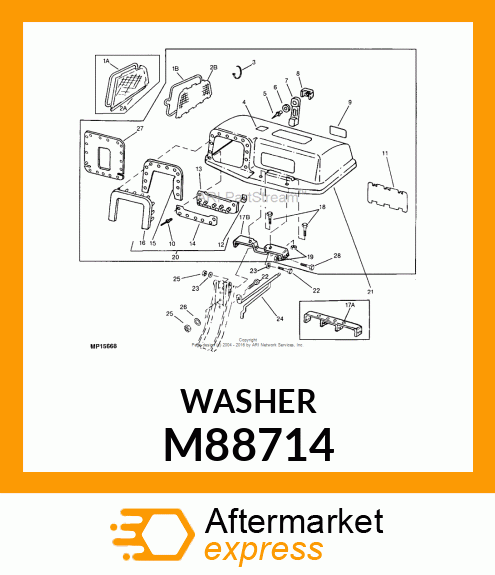 NUT, PUSH LOCK M88714