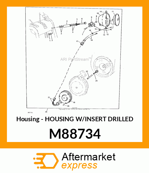 Housing - HOUSING W/INSERT DRILLED M88734