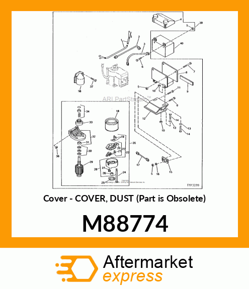 Cover - COVER, DUST (Part is Obsolete) M88774