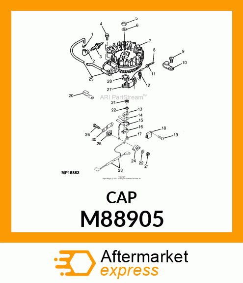 CAP, SPARK PLUG M88905