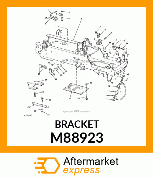 Support - SUPPORT, ENGINE FRONT M88923