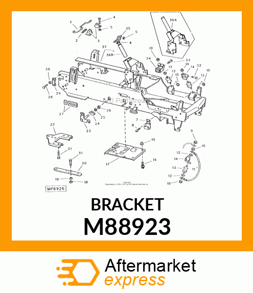 Support - SUPPORT, ENGINE FRONT M88923