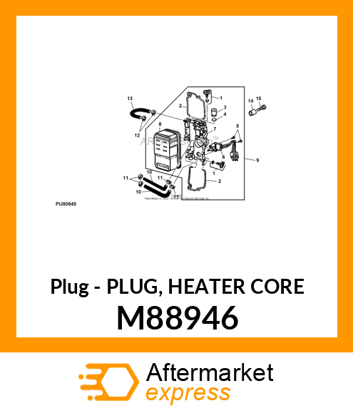 Plug - PLUG, HEATER CORE M88946