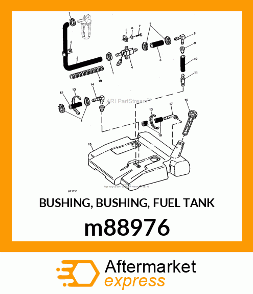 BUSHING, BUSHING, FUEL TANK m88976