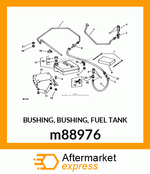 BUSHING, BUSHING, FUEL TANK m88976