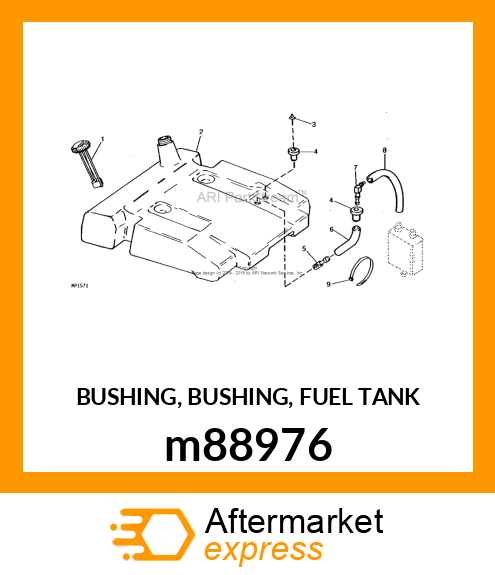 BUSHING, BUSHING, FUEL TANK m88976