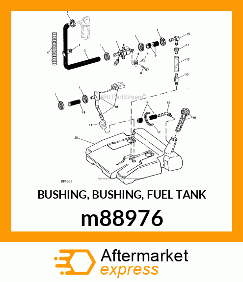 BUSHING, BUSHING, FUEL TANK m88976