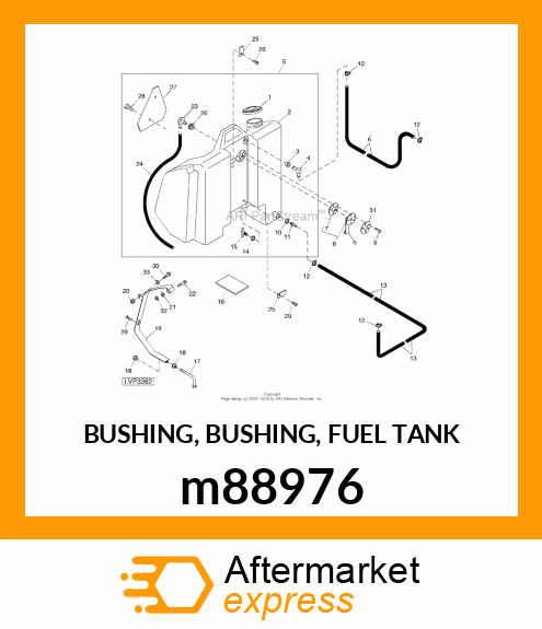 BUSHING, BUSHING, FUEL TANK m88976