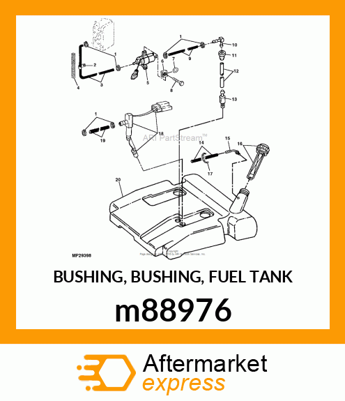 BUSHING, BUSHING, FUEL TANK m88976