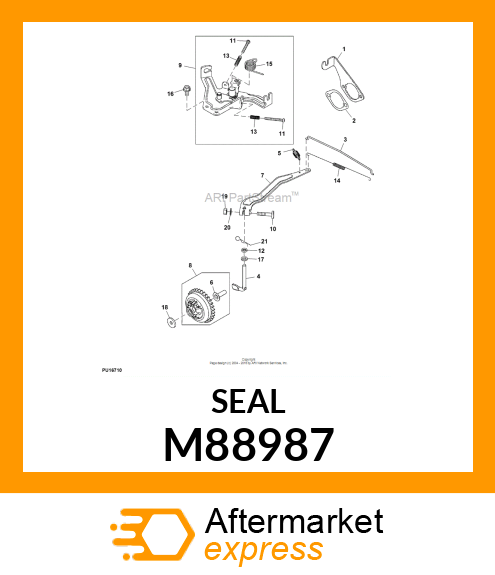 SEAL, OIL (6 ID X 10 OD X 12.5T) M88987