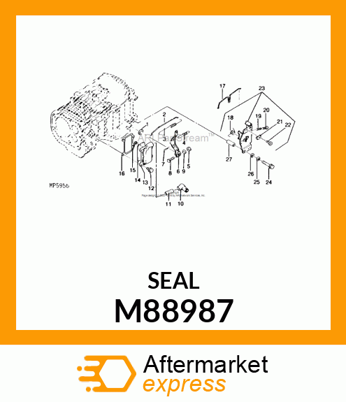 SEAL, OIL (6 ID X 10 OD X 12.5T) M88987