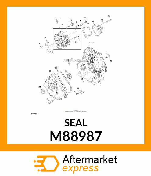 SEAL, OIL (6 ID X 10 OD X 12.5T) M88987