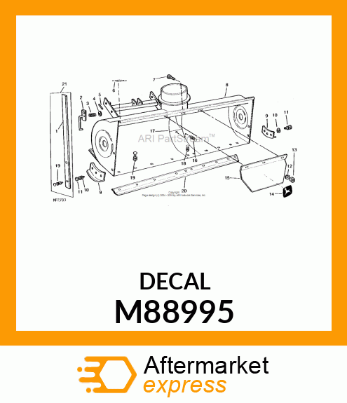 Label - DECAL, DANGER (FRENCH) M88995