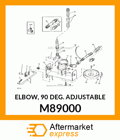 ELBOW, 90 DEG. ADJUSTABLE M89000